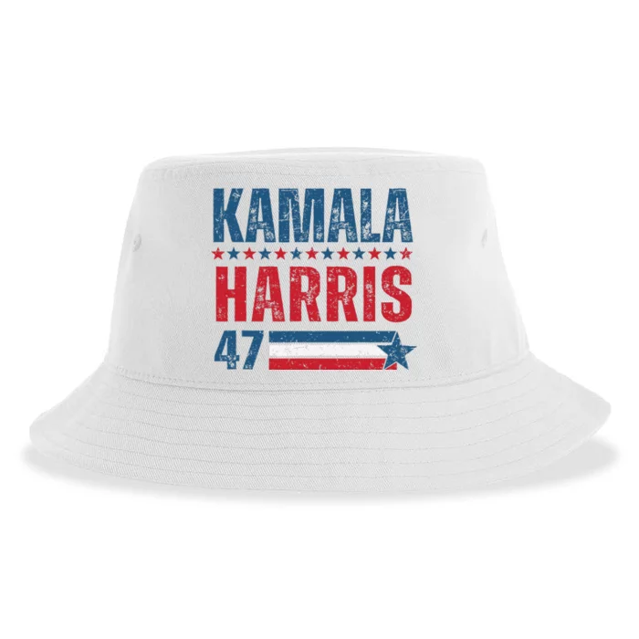 Kamala Harris 47 Th President Usa America 2024 Election Sustainable Bucket Hat