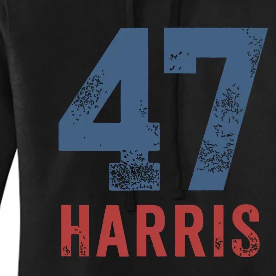 Kamala Harris 47 First Woman President Women's Pullover Hoodie