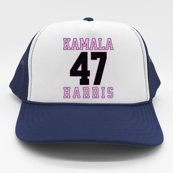 Kamala Harris 47th President Usa America 2024 Pin K Trucker Hat