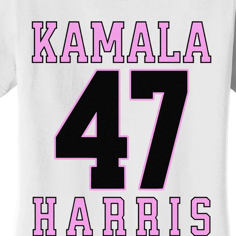 Kamala Harris 47th President Usa America 2024 Pin K Women's T-Shirt