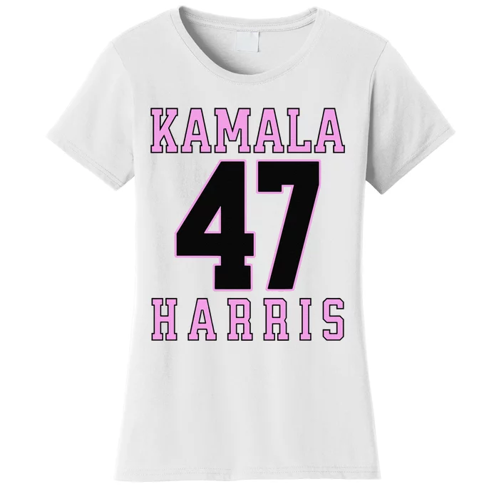 Kamala Harris 47th President Usa America 2024 Pin K Women's T-Shirt