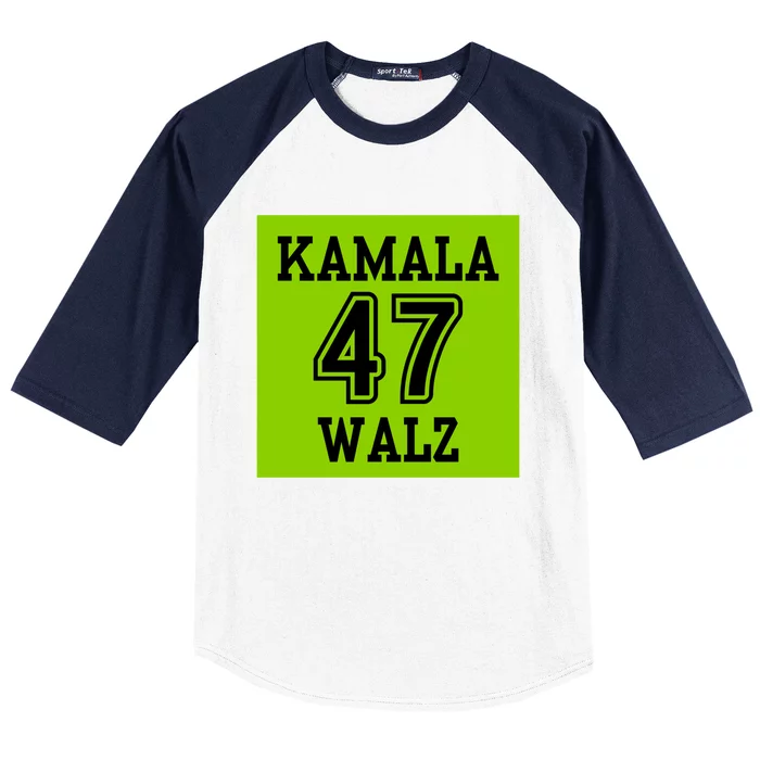 Kamala Harris 47 Jersey Walz Coach Election Liberal Vote Great Gift Baseball Sleeve Shirt