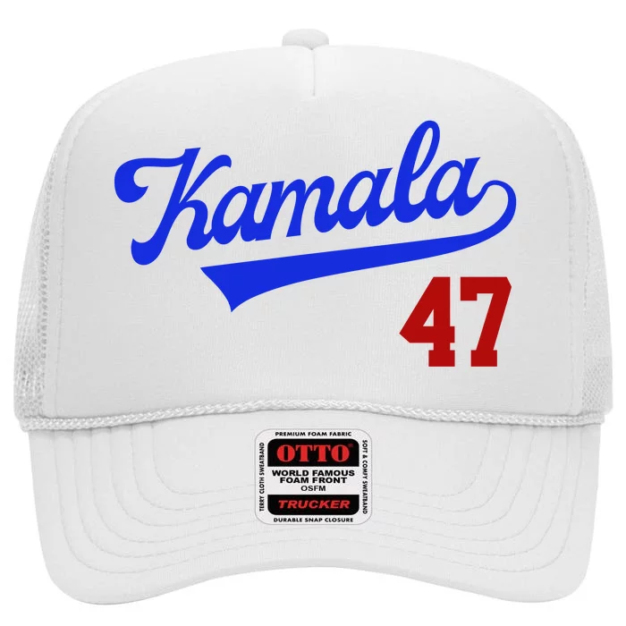 Kamala Harris 47th President Usa Election High Crown Mesh Trucker Hat