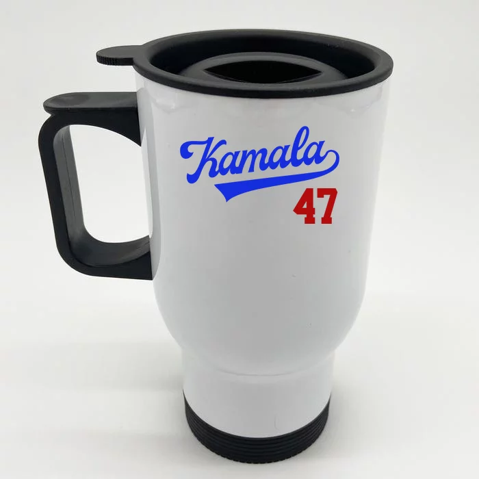 Kamala Harris 47th President Usa Election Front & Back Stainless Steel Travel Mug