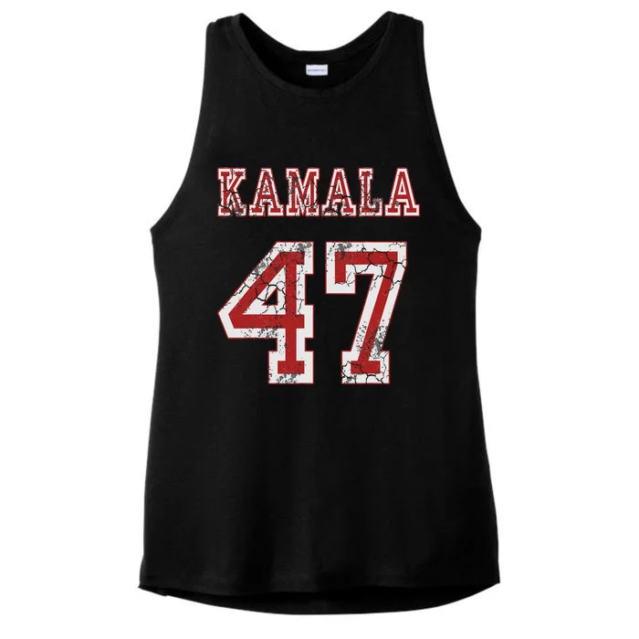 Kamala Harris 47 Th President Usa America 2024 Election Ladies Tri-Blend Wicking Tank