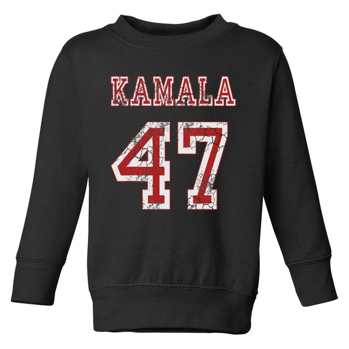 Kamala Harris 47 Th President Usa America 2024 Election Toddler Sweatshirt