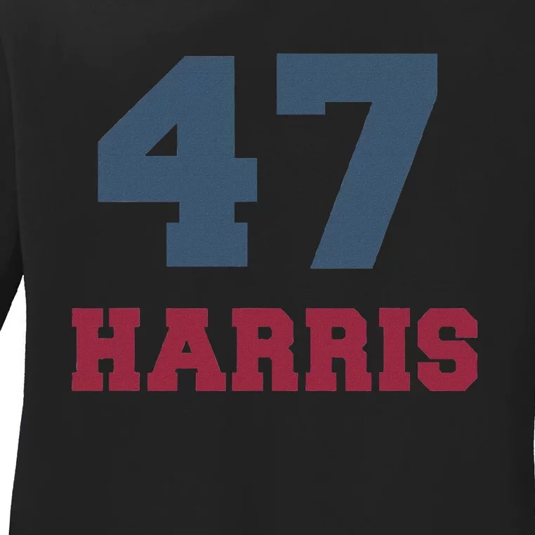 Kamala Harris 47 Ladies Long Sleeve Shirt