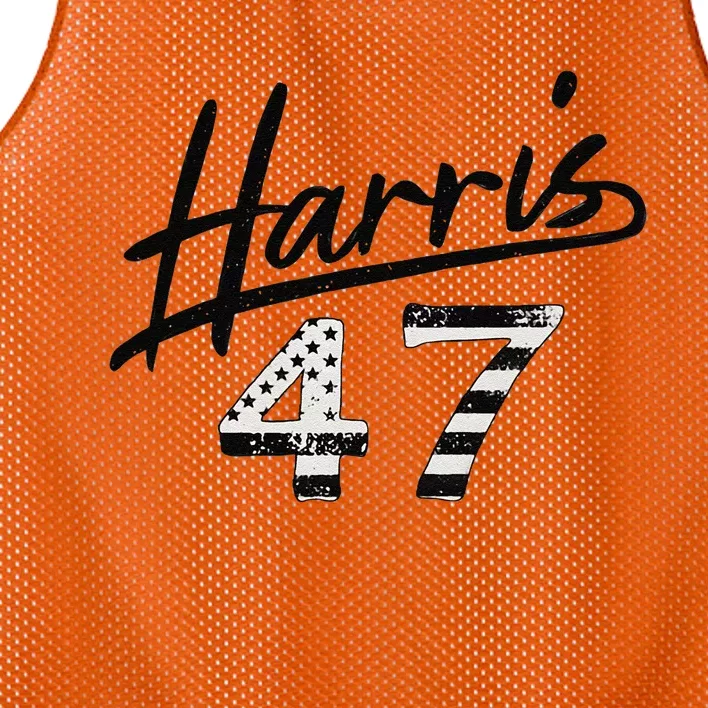 Kamala Harris 47 Feminine Script For Women Harris 2024 Mesh Reversible Basketball Jersey Tank