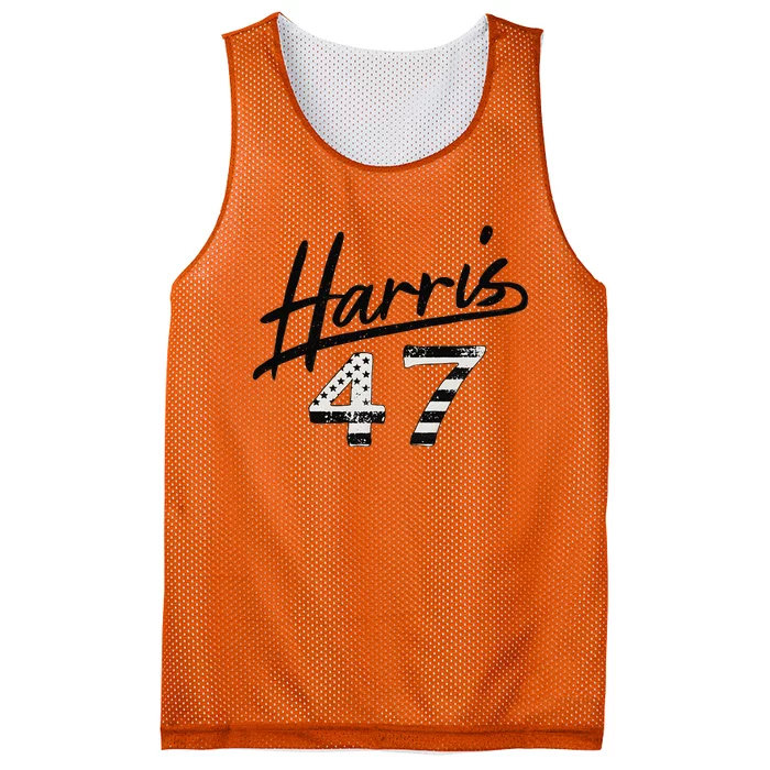 Kamala Harris 47 Feminine Script For Women Harris 2024 Mesh Reversible Basketball Jersey Tank