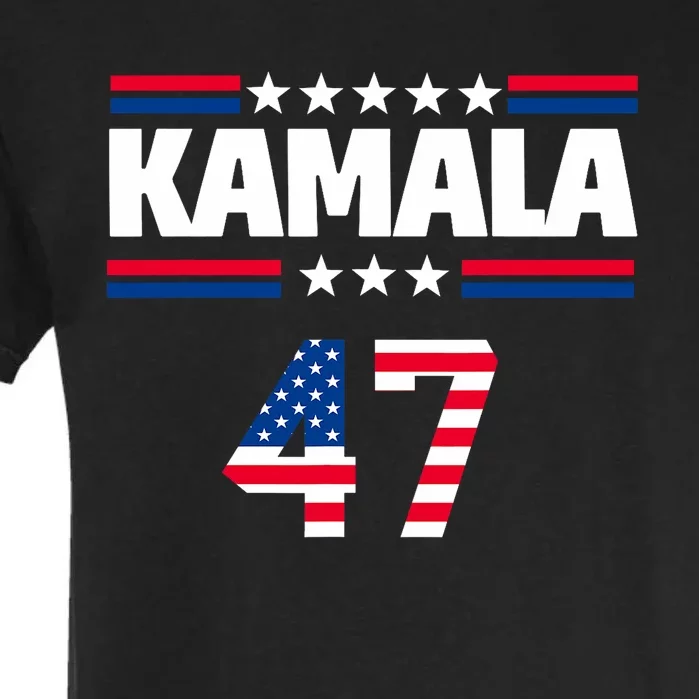 Kamala Harris 47 Th President Usa America 2024 Election Garment-Dyed Heavyweight T-Shirt