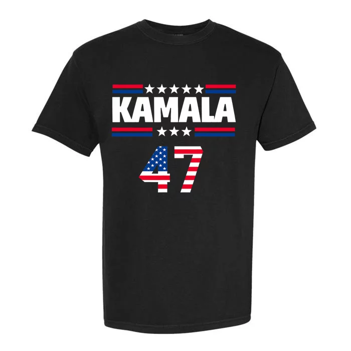 Kamala Harris 47 Th President Usa America 2024 Election Garment-Dyed Heavyweight T-Shirt