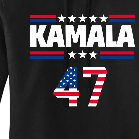 Kamala Harris 47 Th President Usa America 2024 Election Women's Pullover Hoodie