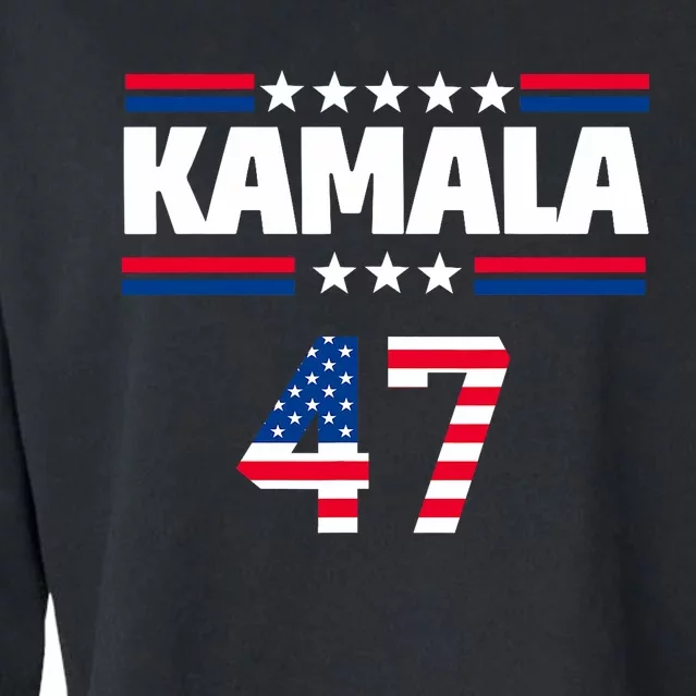 Kamala Harris 47 Th President Usa America 2024 Election Cropped Pullover Crew