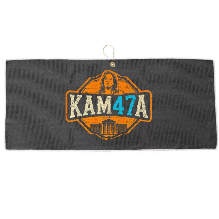 Kamala Harris 47 Madam President 2024 Large Microfiber Waffle Golf Towel