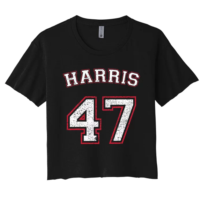 Kamala Harris 47 47th President Women's Crop Top Tee