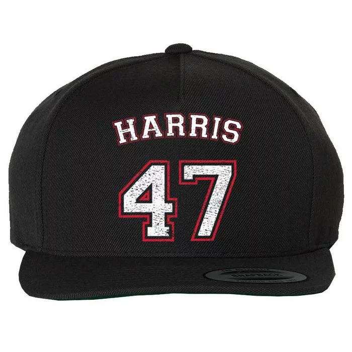 Kamala Harris 47 47th President Wool Snapback Cap