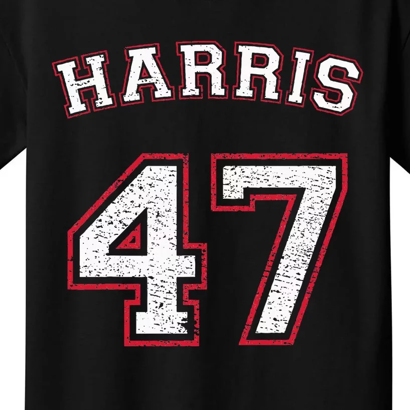 Kamala Harris 47 47th President Kids T-Shirt