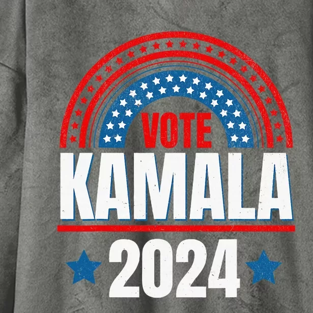 Kamala Harris 47 47th President Hooded Wearable Blanket