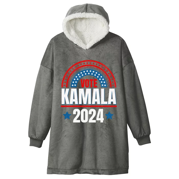 Kamala Harris 47 47th President Hooded Wearable Blanket