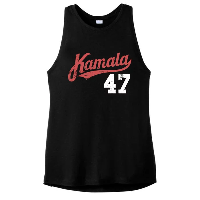 Kamala Harris 47 President Political Election Vote Election Ladies Tri-Blend Wicking Tank