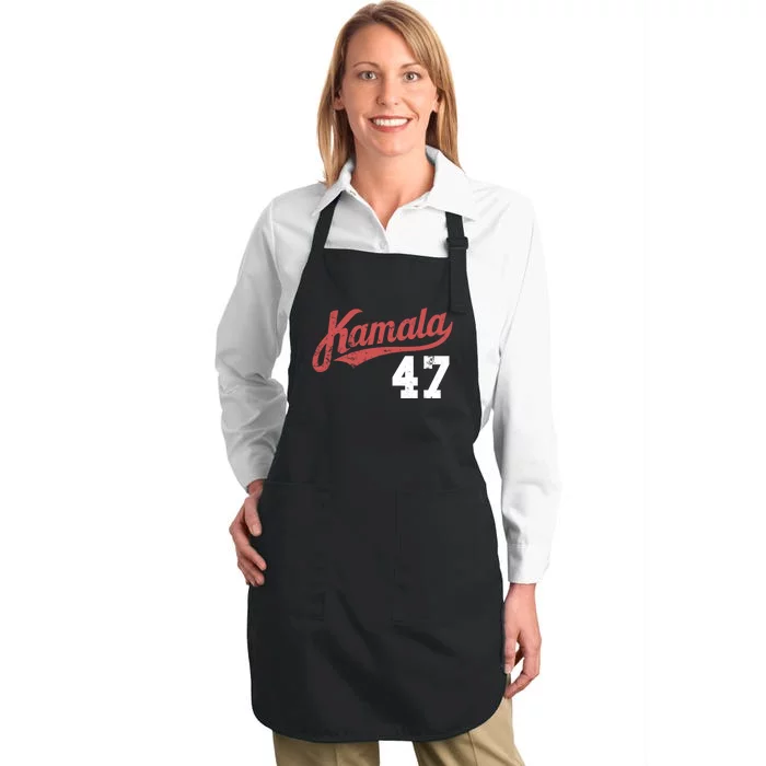 Kamala Harris 47 President Political Election Vote Election Full-Length Apron With Pocket