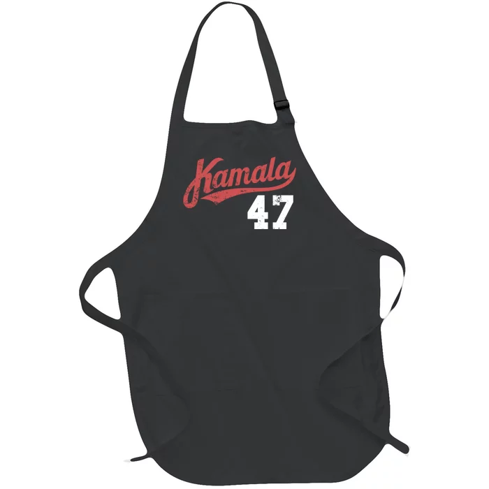 Kamala Harris 47 President Political Election Vote Election Full-Length Apron With Pocket