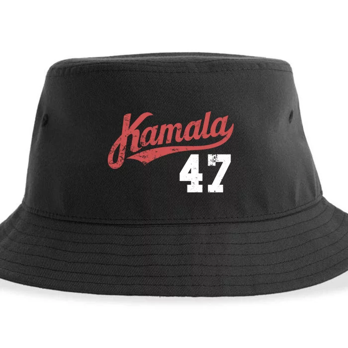 Kamala Harris 47 President Political Election Vote Election Sustainable Bucket Hat