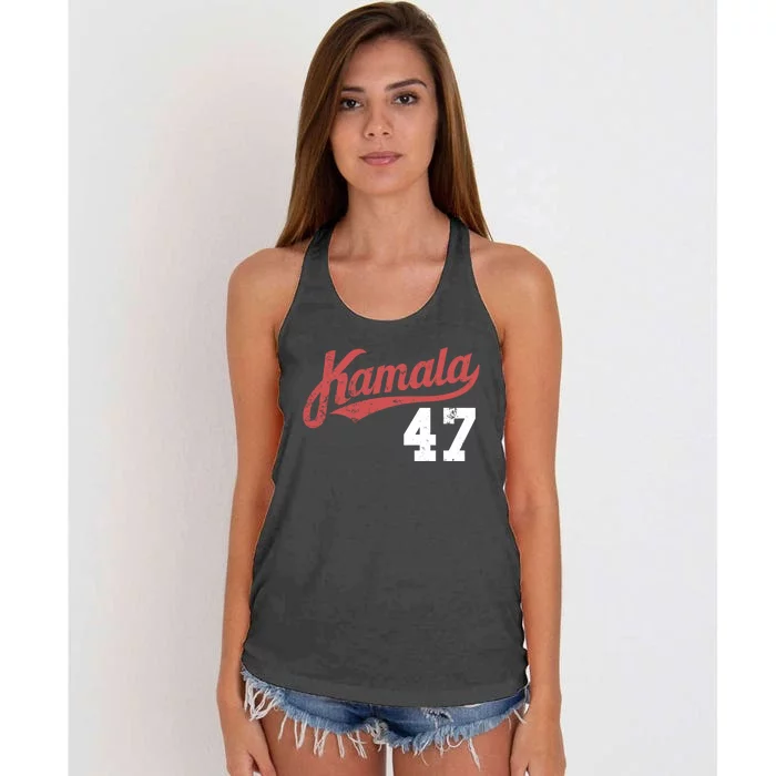 Kamala Harris 47 President Political Election Vote Election Women's Knotted Racerback Tank