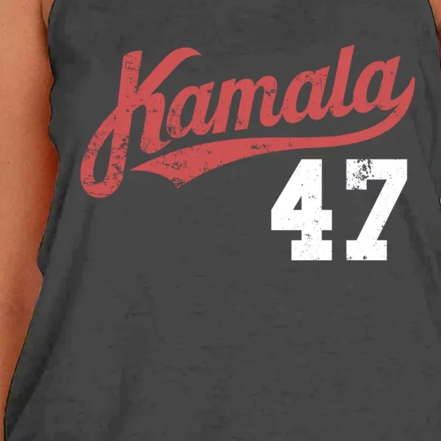 Kamala Harris 47 President Political Election Vote Election Women's Knotted Racerback Tank