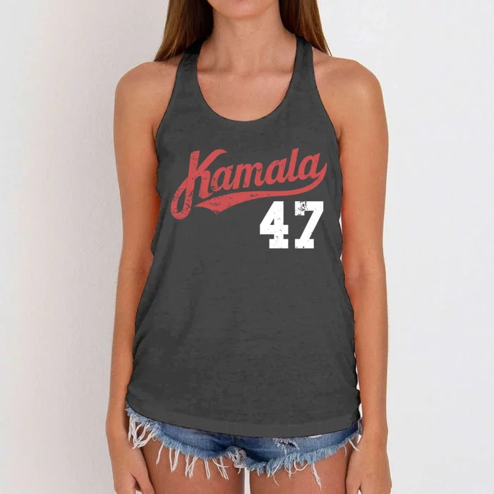 Kamala Harris 47 President Political Election Vote Election Women's Knotted Racerback Tank