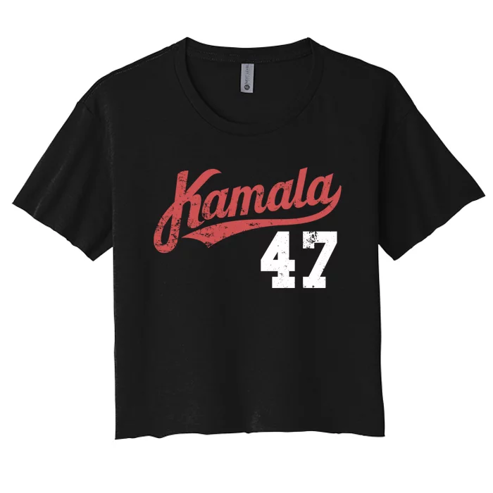 Kamala Harris 47 President Political Election Vote Election Women's Crop Top Tee