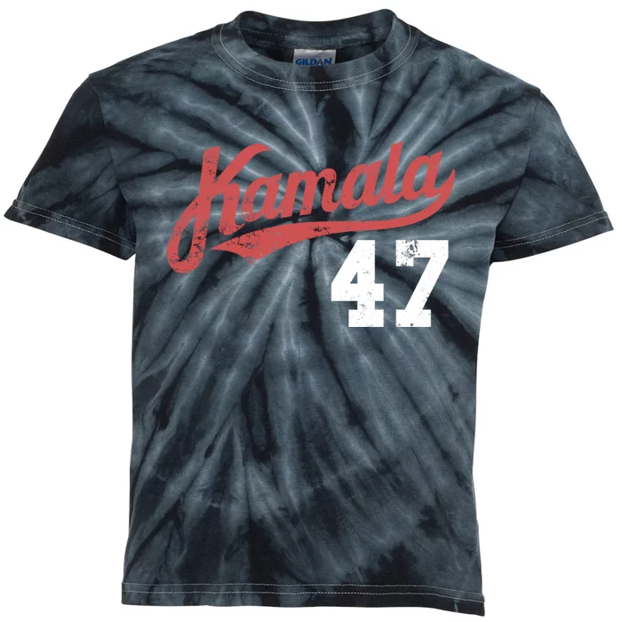 Kamala Harris 47 President Political Election Vote Election Kids Tie-Dye T-Shirt