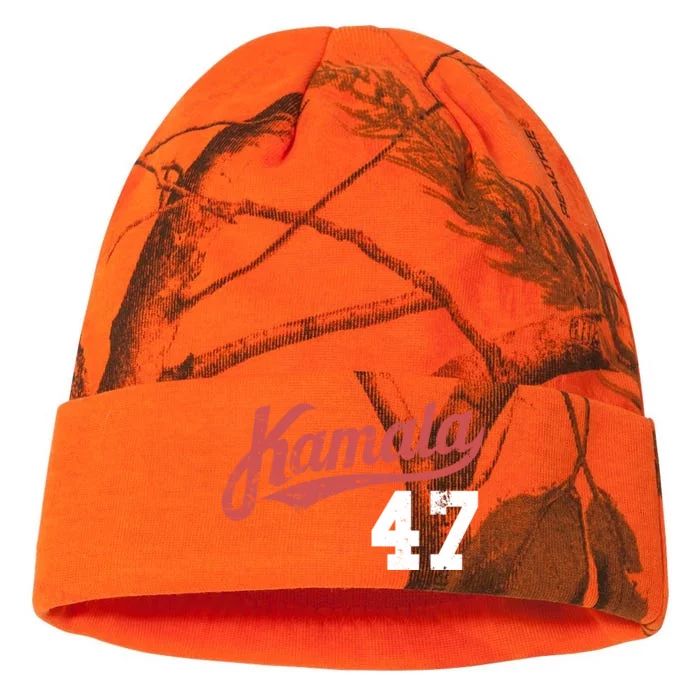 Kamala Harris 47 President Political Election Vote Election Kati - 12in Camo Beanie