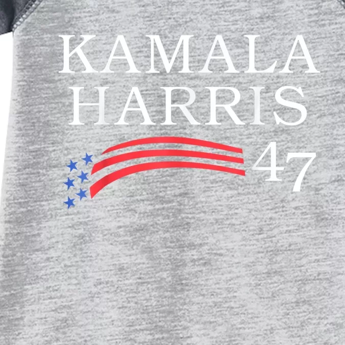 Kamala Harris 47 President Vice President Harris Infant Baby Jersey Bodysuit