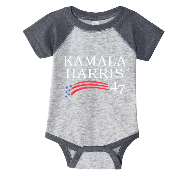 Kamala Harris 47 President Vice President Harris Infant Baby Jersey Bodysuit