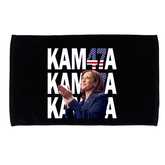 Kamala Harris 47th President Of Usa Microfiber Hand Towel