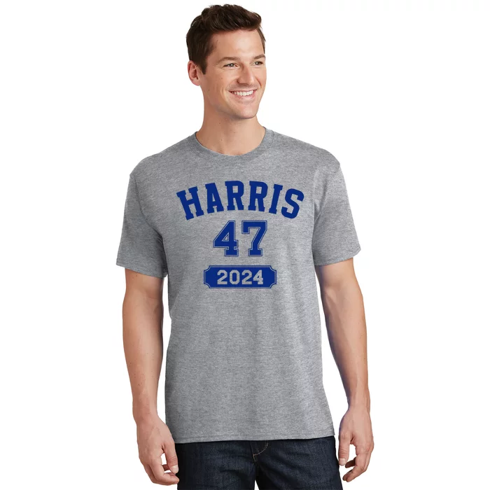 Kamala Harris 47 2024 Election Vintage Varsity Blue T-Shirt