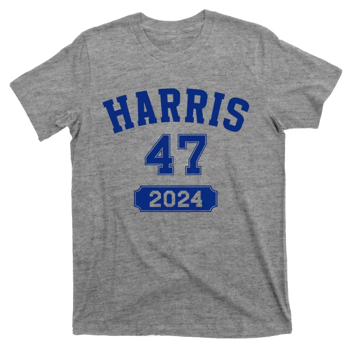 Kamala Harris 47 2024 Election Vintage Varsity Blue T-Shirt