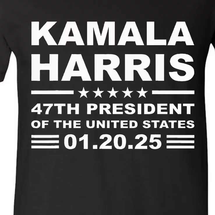 Kamala Harris 47th President 2025 Inauguration Usa Patriotic V-Neck T-Shirt