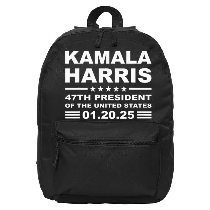 Kamala Harris 47th President 2025 Inauguration Usa Patriotic 16 in Basic Backpack