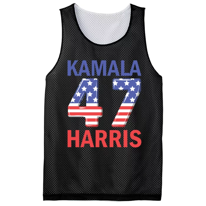 Kamala Harris 47 Patriotic Theme Mesh Reversible Basketball Jersey Tank