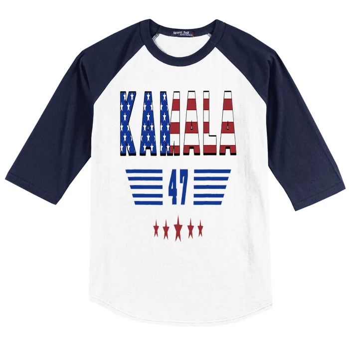 Kamala Harris 47 Th President Usa America 2024 Election Baseball Sleeve Shirt