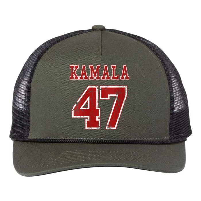 Kamala Harris 47 Th President Usa America 2024 Election Retro Rope Trucker Hat Cap