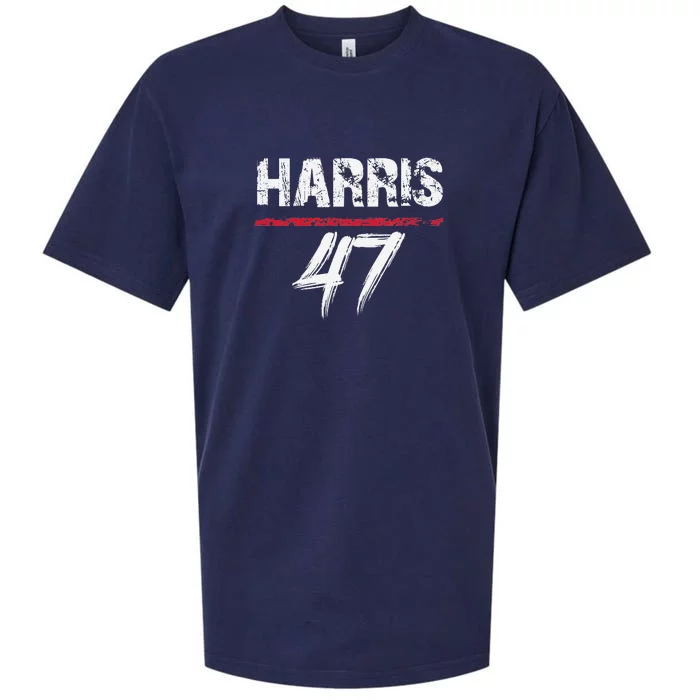 Kamala Harris 47 Sueded Cloud Jersey T-Shirt