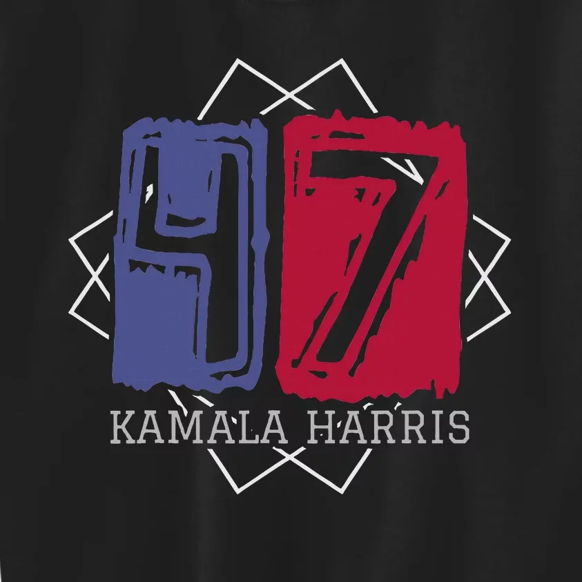 Kamala Harris 47 Th President Of Usa America 2024 Election Kids Sweatshirt