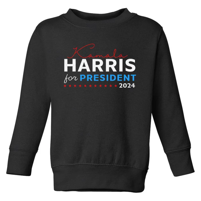 Kamala Harris 47th President Of The United States Of America Toddler Sweatshirt