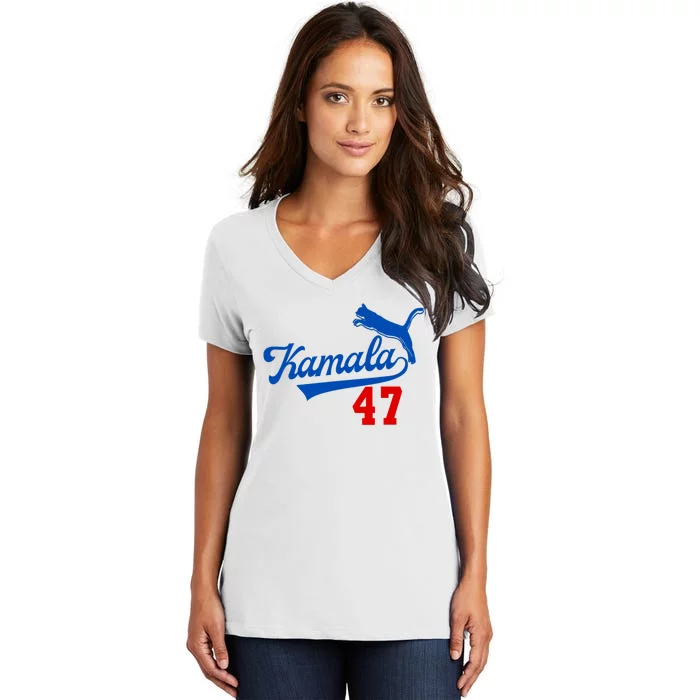 Kamala Harris 47 Th President Usa America 2024 Women's V-Neck T-Shirt