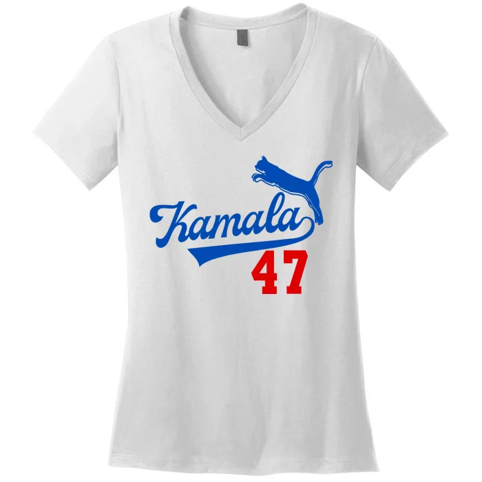 Kamala Harris 47 Th President Usa America 2024 Women's V-Neck T-Shirt