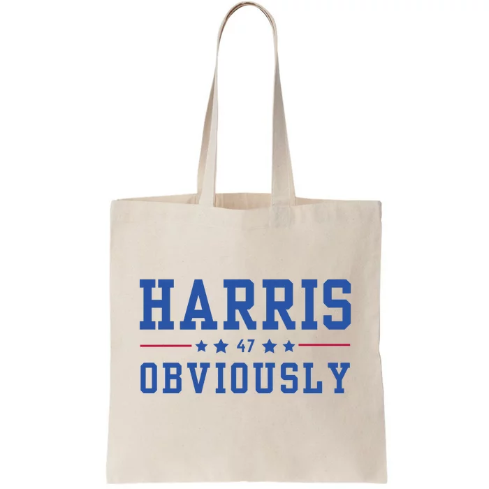 Kamala Harris 47 Obviously Tote Bag