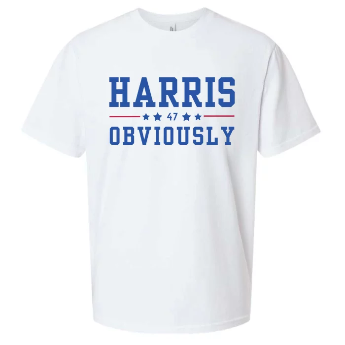 Kamala Harris 47 Obviously Sueded Cloud Jersey T-Shirt